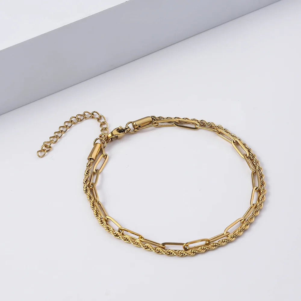 ARMBAND- TITANIUM GOLD